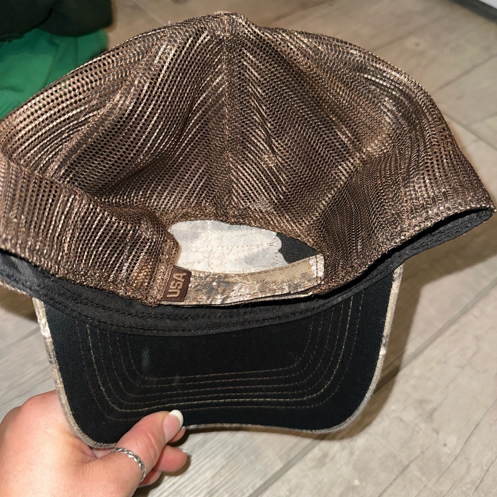 Camouflage American flag hat